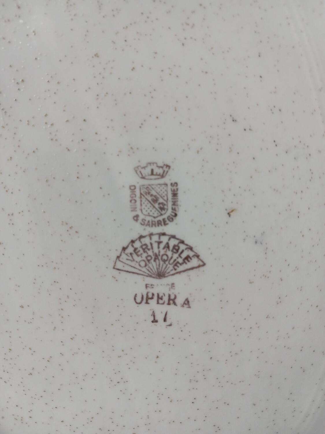 Old dish Digoin Sarreguemines