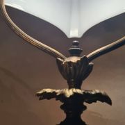Bronze desk lamp late 19th century 1880 with opaline 48x20