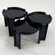 3 tables gigognes par Giotto Stoppino pour Kartell, 1970