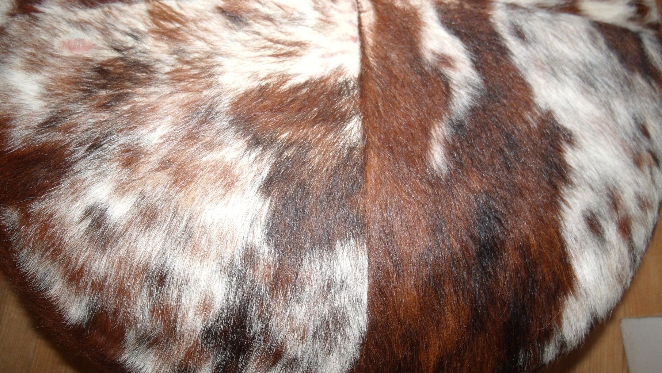 Ottoman leather cow skin 1970