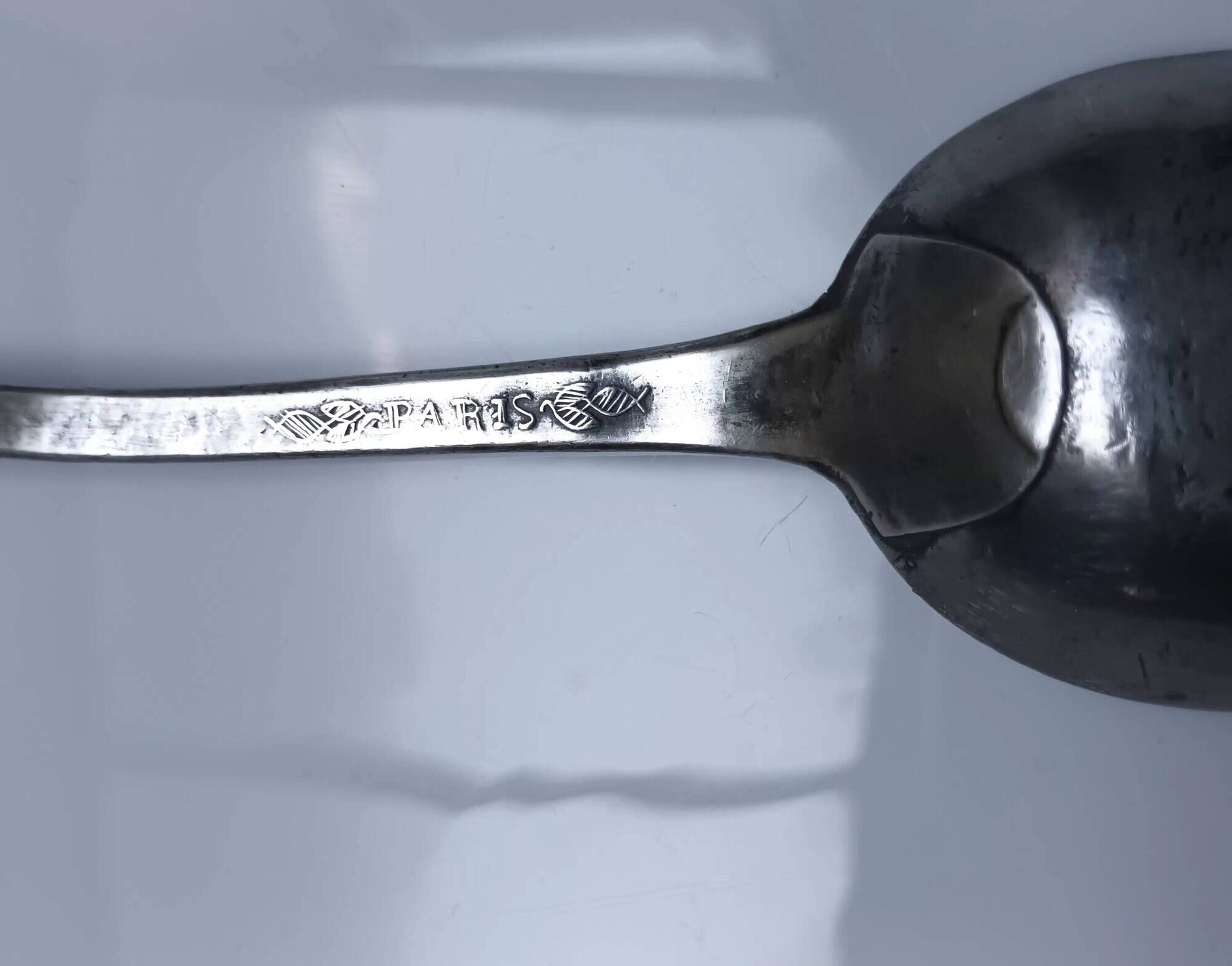3 antique stew spoons from the 18th century
