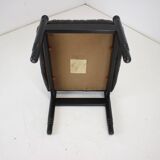 Set de 2 tabourets en cuir et bois - Stilla Lux, Tchécoslovaquie