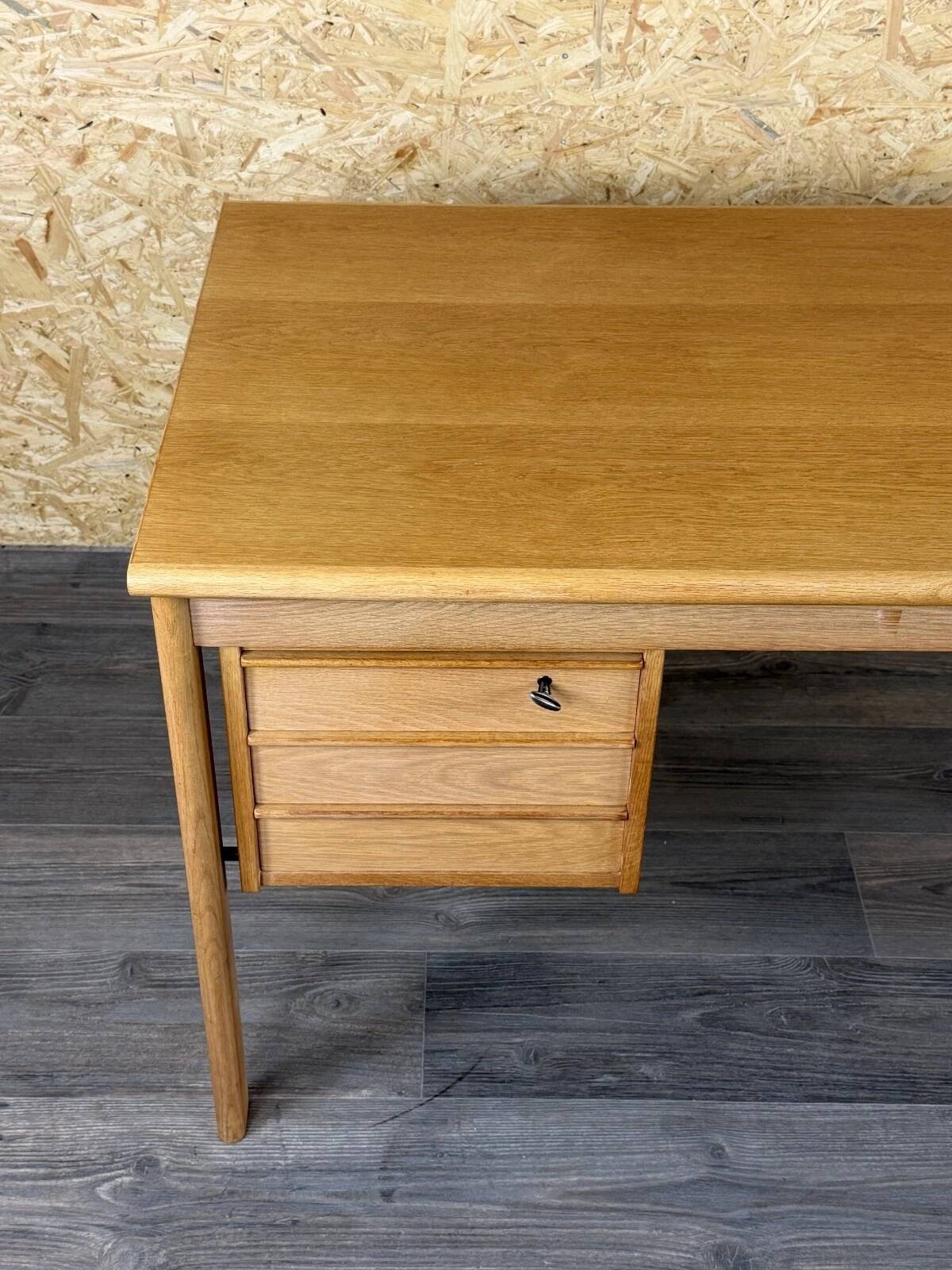 1960s 1970s Oak Writing Desk Sliding Top by Peter Løvig Nielsen for Løvig