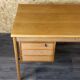 1960s 1970s Oak Writing Desk Sliding Top by Peter Løvig Nielsen for Løvig