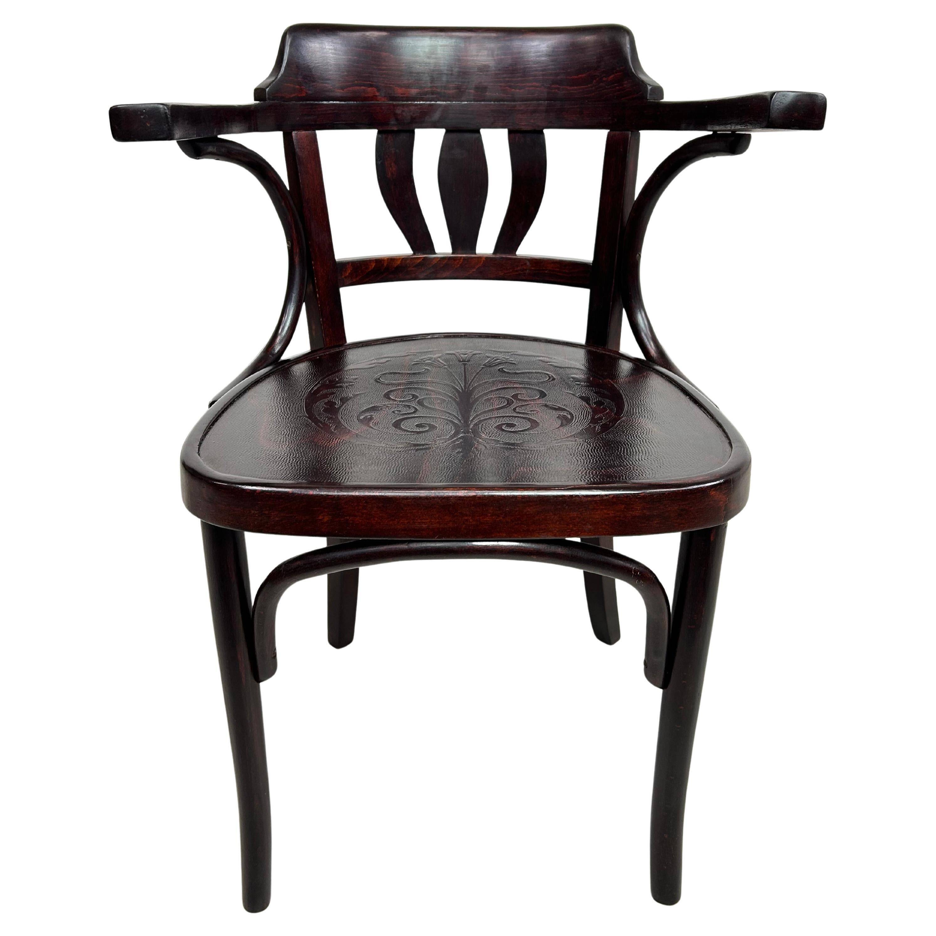 Chaise de bureau Sécession par Thonet Mundus