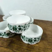 6 Rosenthal Monbijou ramekins with Giscard decoration, vintage porcelain.