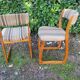 Pair of sled chairs from the 60s
