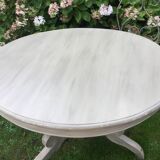 Old patinated round table