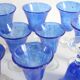 Blue glass from the Biot glassworks Traditional line