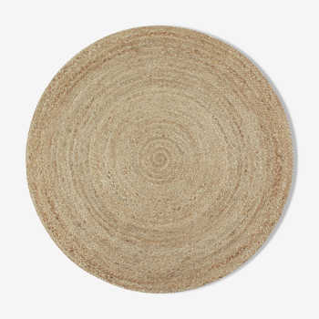 Round jute rug 160 cm