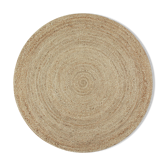 Round jute rug 160 cm