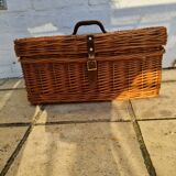 Wicker suitcase