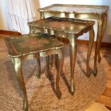 Florentine pull-out tables, 50s/60s