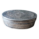 Napoleon III style snuffbox in silver