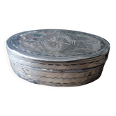 Napoleon III style snuffbox in silver