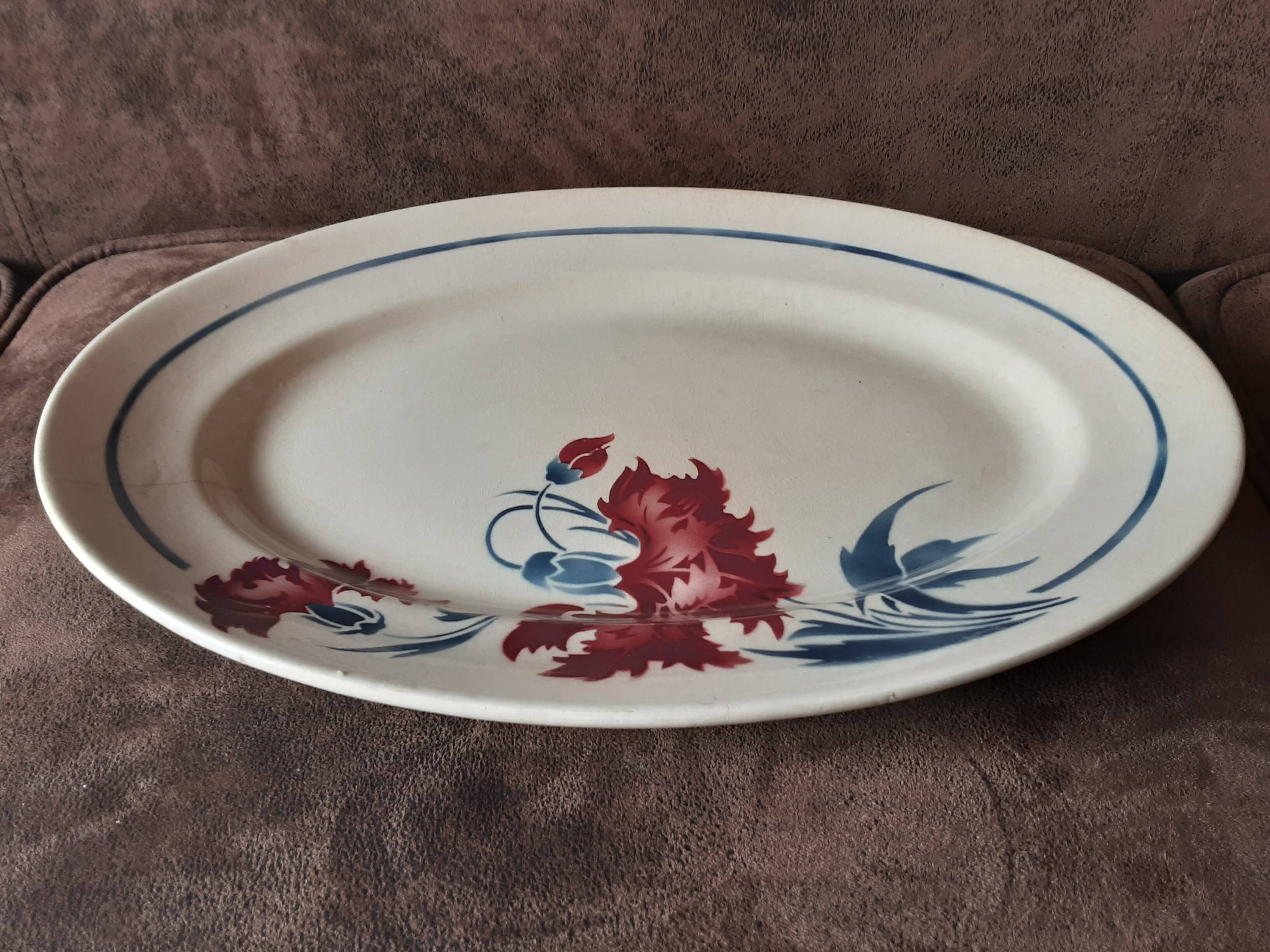 Oval platter K G Luneville