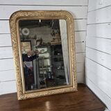 Old Louis Philippe style gilded mirror, 102cm H