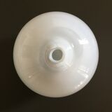 White opaline drop vase