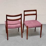 5x chaises de salle à manger en teck par johannes andersen pour uldum, années 1960