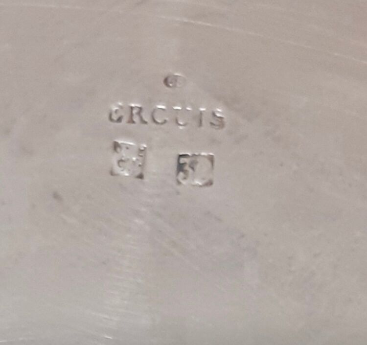 Silver-plated champagne bucket Ercuis Paris.