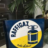 Raffigaz enameled plate