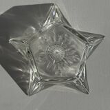 Vintage glass star candle holder D13