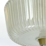 Seguso, Art Deco glass and metal chandelier from 40s