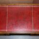 Rare oak partner's desk by Howard & Sons circa 1880 with leather.