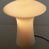 Milk glass mushroom lamp