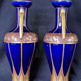 Pair of art deco vases signed by Pinon Heuze