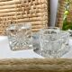 Glass vintage candle holders