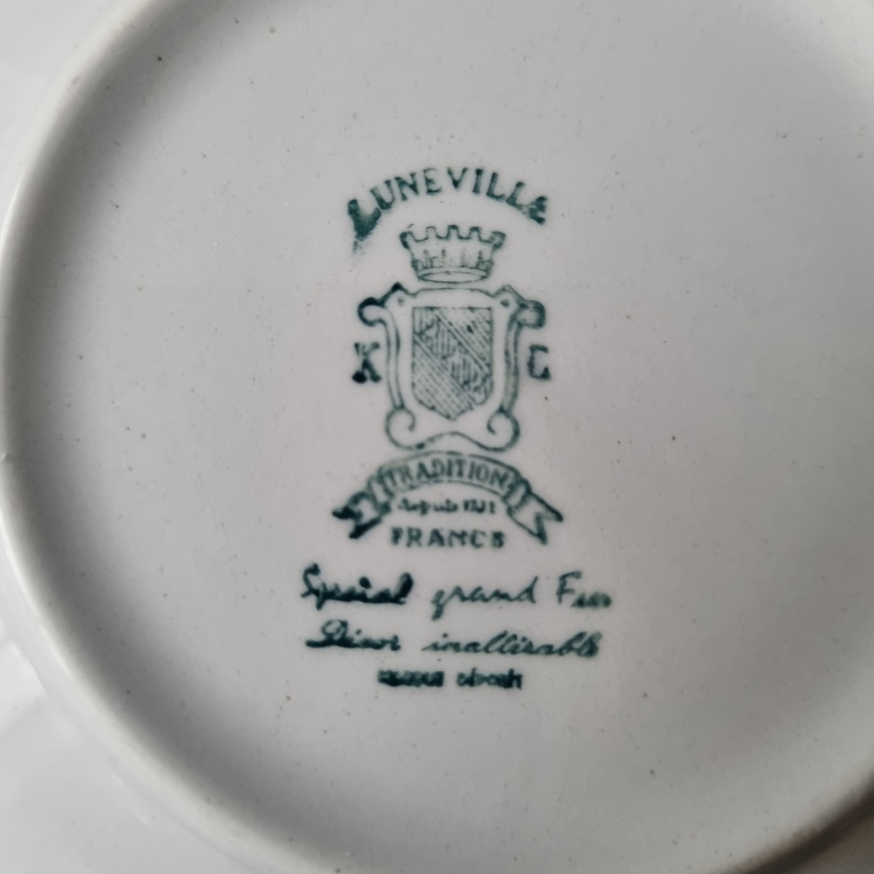 Old coffee set in Lunéville earthenware