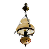 Luminaire lustre porcelaine à motif