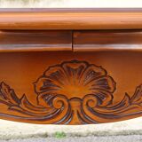 Oval table, Regency style, integrated extensions