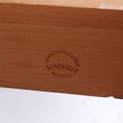 Danish teak draw-leaf dining table