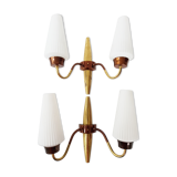 Pair of wall ligths vintage 1950