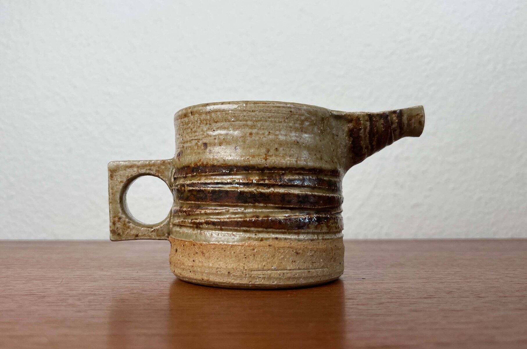 Mid-century studio pottery carafe by Tue Poulsen for Tue Keramik, 1960s.