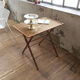 Table pliante imitation bambou