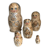 Set of wooden dolls