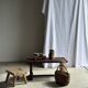 Old beige matte terracotta carafe H24 L16
