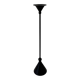 Vintage Post Modern Candle Holder In Black Metal