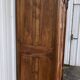 Empire wardrobe in solid walnut, France, mid-19th century.