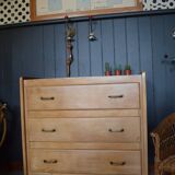 Chest of drawers vintage brass handles