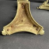 Pair of 19th century candlesticks – Gilt bronze