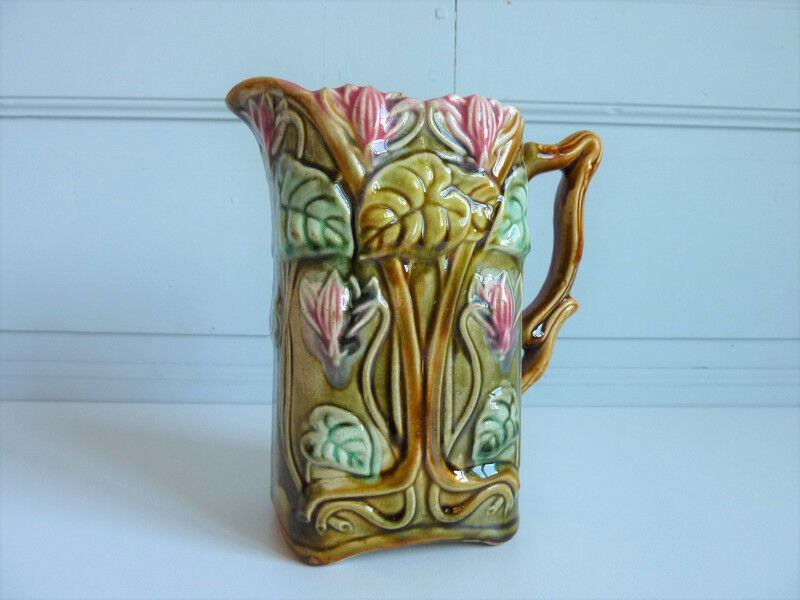 Pitcher dabbling art nouveau
