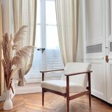 M ivory velvet armchair