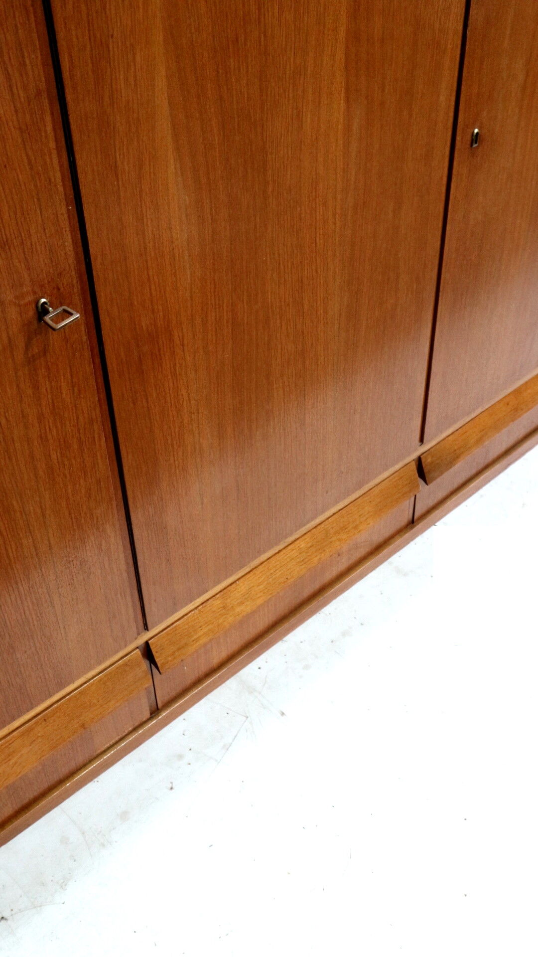 Large vintage teak highboard / high sideboard from the 1960s