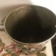 Silver metal champagne bucket