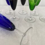 Set of 8 vintage champagne flutes