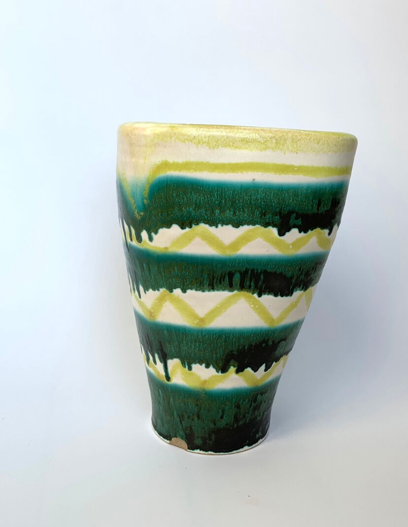 Earthenware vase by Robert Deblander